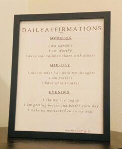 Daily Affirmation Wall Hanging